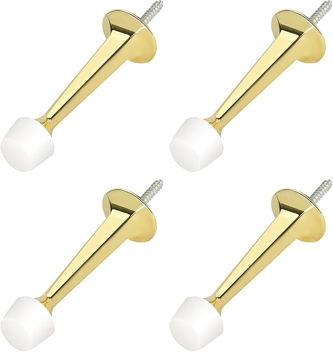 HOMOTEK 4 Pack Heavy Duty Solid Rigid Door Stop by HOMOTEK