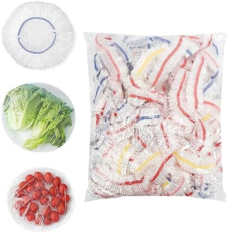 Homelove 100pcs Colorful Plastic Bowl Covers Dish Cover Food Cover, Reusable by Homelove
