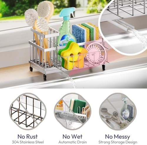 SWTYMIKI Sink Caddy Sponge Holder - Image 3