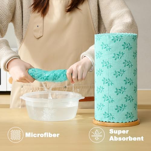 Microfiber Cleaning Cloth Roll, 80 Pack Cleaning Towels, Lint Free Rags Paper - Image 5