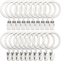 LLPJS 20 Pack Metal Curtain Rings by LLPJSCurtainRingsClipHooks