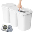 KSSKSS 3 Pack Bathroom Small Trash Can by ksskss