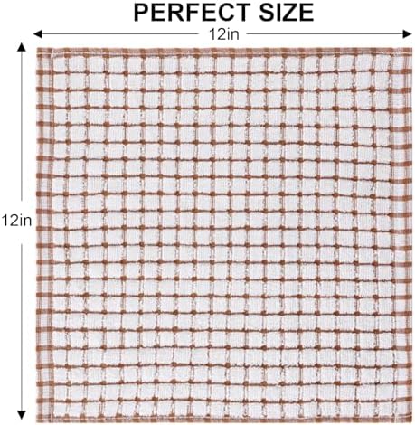 Kitinjoy Cotton 8 Pack Terry Kitchen Dish Cloths - Image 6