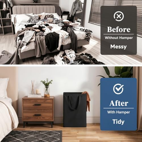 efluky 2 Pack Slim Laundry Basket, Narrow Laundry Hamper - Image 5