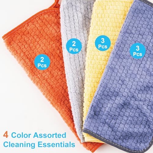 Microfiber Cleaning Cloths 12" x 12": 10pcs Reusable lint-Free Rags - Image 4