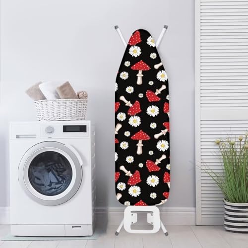 GLENLCWE Red Mushroom Daisy Ironing Board Cover - Image 3