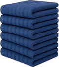 Premium Kitchen Towels 6 Pack 100% Cotton by BumbleTowels