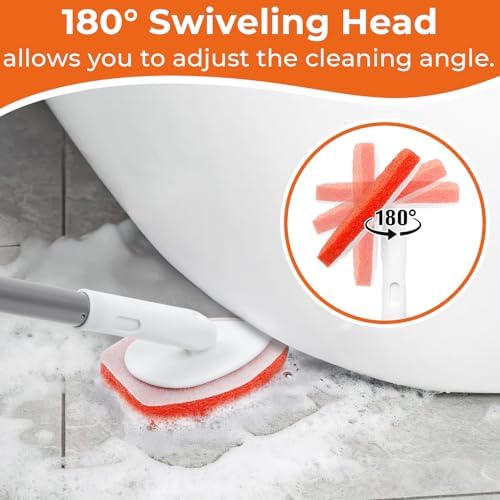 Bathtub Scrubber with Long Handle - Image 4