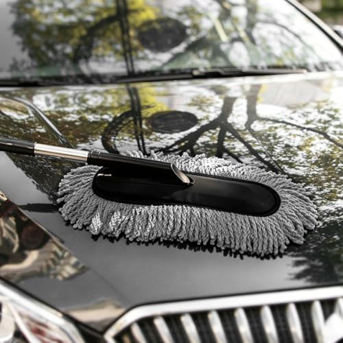 Car Duster Exterior Scratch Free, Microfiber Vehicle Dust Cleaning Brush - Image 2