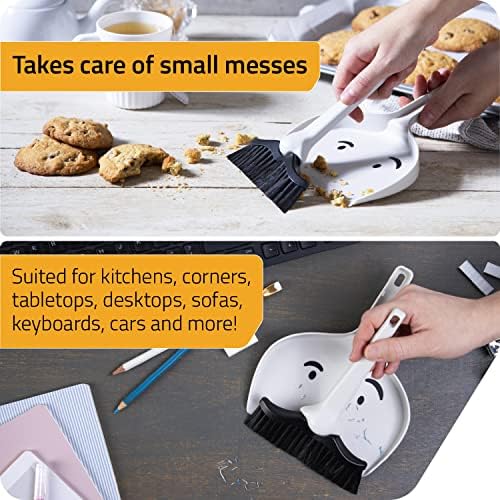 Peleg Design Dustache Small Dustpan and Brush Set, Mini Broom and Dustpan Set - Image 2