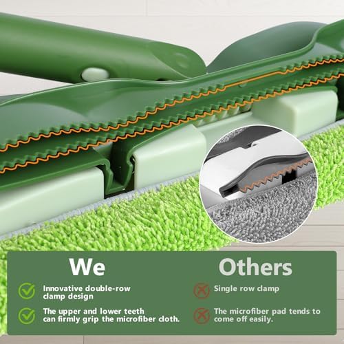 Masthome Microfiber Flat Mop for Hardwood, Laminate Floor Cleaning - Image 3