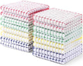 Kitinjoy Cotton 16 Pack Terry Kitchen Dish Cloths, Mixed Color by Kitinjoy
