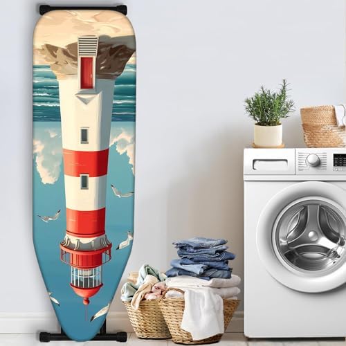 Nuxovilar Lighthouse Seagulls Ironing Board Cover 15x54 Polyester - Image 3