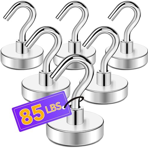 TRYMAG Magnetic Hooks for Cruise Cabins, 6 Pack by TRYMAGMagnets