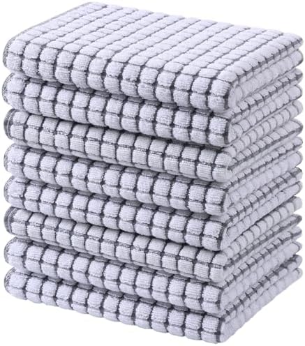 Mordimy Premium Cotton Kitchen Towels 16"x 25", 8 Pack by Mordimy