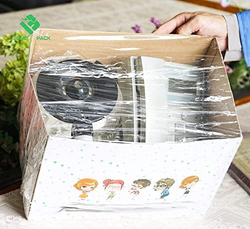 BOMEI PACK 1 Pack Industrial Mini Clear Stretch Wrap - Image 6