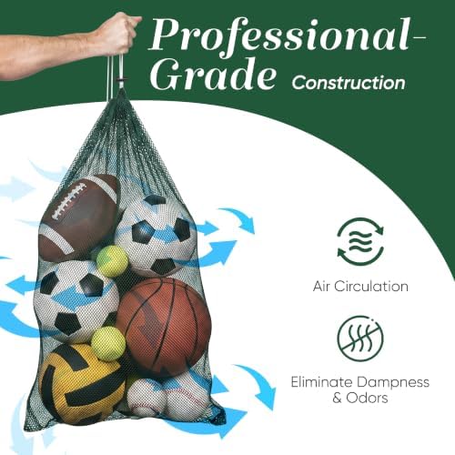Mesh Equipment Bag, Adjustable, Cord Closure - Image 5
