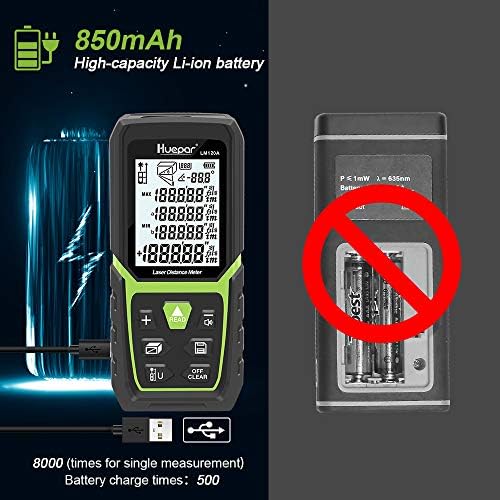 Huepar 2026 Upgraded Dual Laser Measuring Tool 395Ft - Image 2