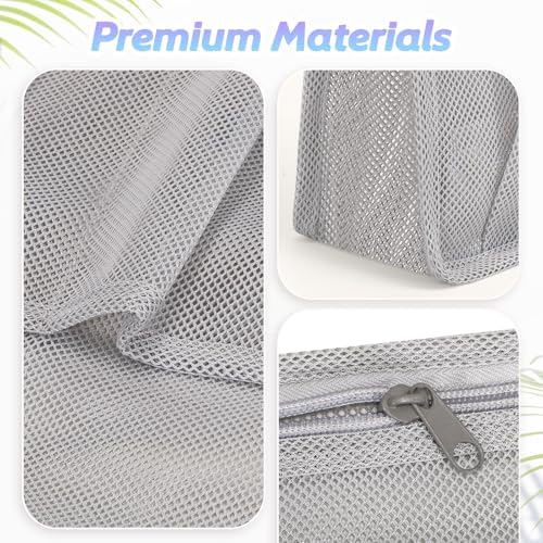 famichan Portable Mesh Shower Caddy Bag, Bathroom Shower Organizer Tote - Image 3