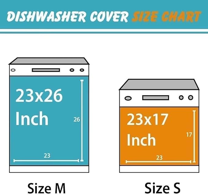 Imitation Stainless Steel Design Bird Painting Kitchen Decorative Dishwasher Cover Magnet Sticker,Fridge Panel Door,Refrigerator Decal Home Decor 23x26inch