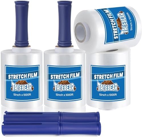 TAPEBEAR Mini Clear Stretch Wrap Film by TAPEBEAR