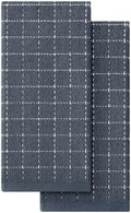 Homaxy 100% Cotton Terry Kitchen Towels, 2 Pack, Dark Grey by Homaxy