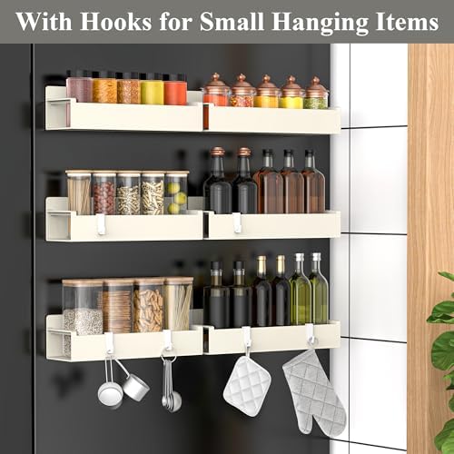 HuggieGems 6 Pack Magnetic Spice Rack Organizer - Image 2