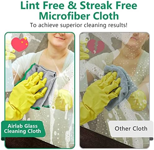 Airlab Glass Polishing Streak Free Miracle Cleaning Cloth, Sliver-Green - Image 5