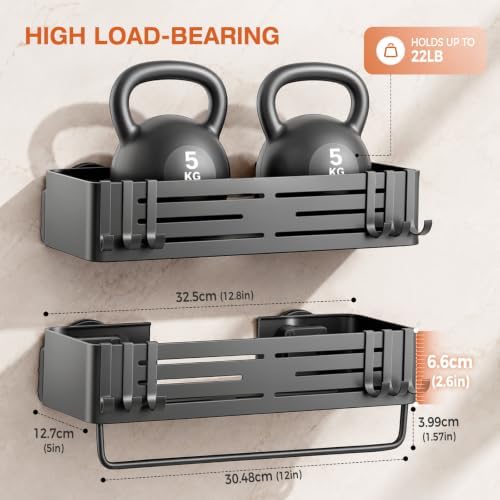 Lekesky Suction Cup Shower Caddy, No Drill Shower Shelves - Image 6