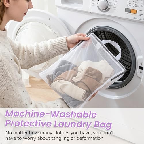 4Pcs Hanging Mesh Laundry Bags for Socks and Delicates - Image 5