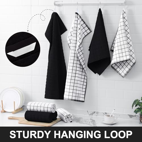 Homaxy Large Premium Cotton Kitchen Towels 16"x 28", 6 Pack - Image 6