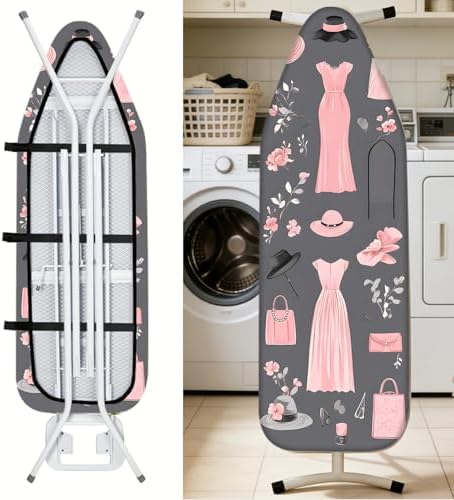 Nuxovilar Pink Fashion Cotton Ironing Board Cover 15x54 Fabric - Image 6