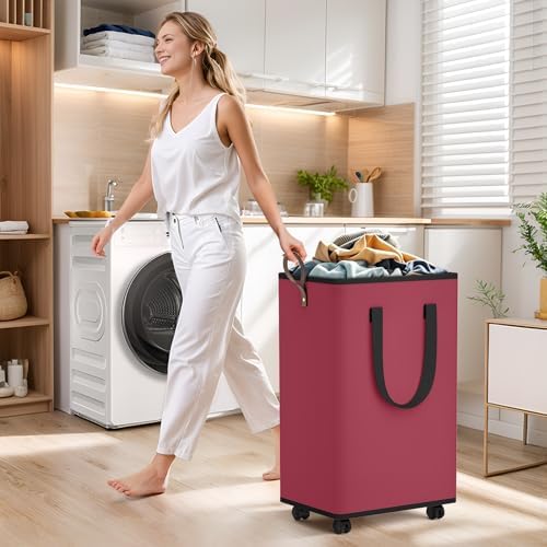 SpaceTrove Rolling Laundry Basket - Image 3