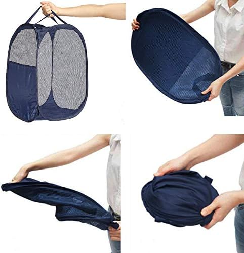 2 pop-up Laundry Hamper, Foldable mesh Laundry Baskets - Image 7