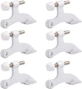 HOMOTEK 6 Pack Hinge Pin White Door Stopper, Adjustable Deluxe Heavy Duty Door by HOMOTEK