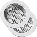 2 Large Wide Edged Stainless Steel Kitchen Sink Filters by ZXZCTTC