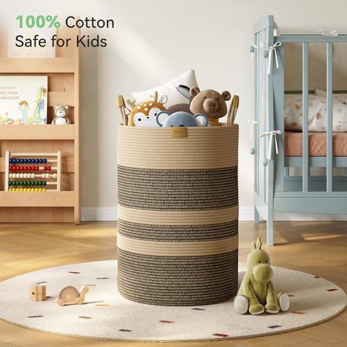 Nunsino 95L Striped Laundry Hamper - Image 3