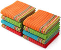 100% Cotton Salsa Kitchen Towels – 8 Pack Dish Towels, Kitchen Cleaning & Drying by AshtonSheets