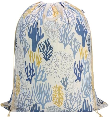 Canvas Laundry Bag 33"Wx 35"H, Extra Large Heavy Duty Hamper Liner by CALACH