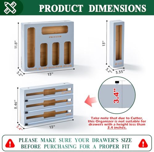 Calmbee 9 in 1 Bamboo Storage Bag Organizer - Image 2