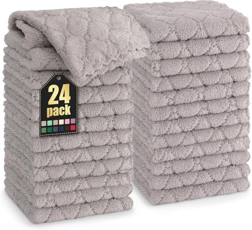 Homaxy 24 Pack Super Soft & Absorbent Dish Cloths by Homaxy