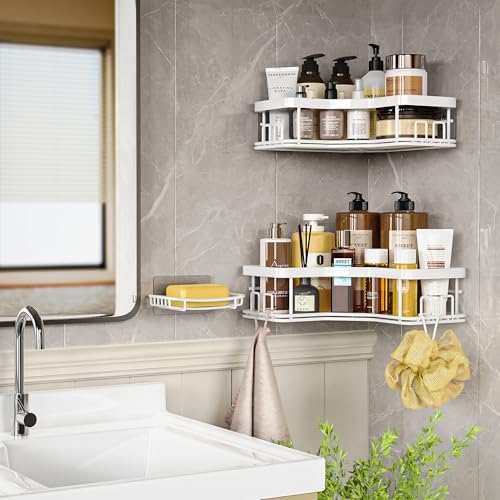 MAXIFFE 3 Pack X-Large Corner Shower Caddy - Image 7