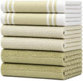 Premium Kitchen Towels 6 Pack 100% Cotton 20"x28" Dish Towels by BumbleTowels
