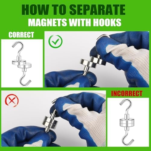 MIKEDE Magnetic Hooks 170Lbs Heavy Duty Magnets - Image 5