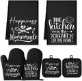 Sratte 6 Pcs Black Kitchen Decor Accessories Set by Sratte