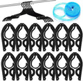 12 PCS Travel Hangers, Portable Folding Clothes Hangers Travel Accessories by Unknown