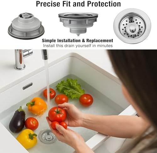 Pacific Bay Sink Strainer, Stainless Steel, 3.5 Inch Drain - Image 5