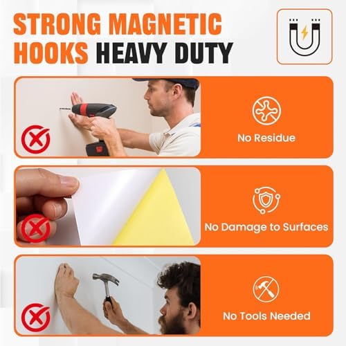 E BAVITE Magnetic Hooks 16 PCS 150lb Magnet Hook Cruise Cabins - Image 4