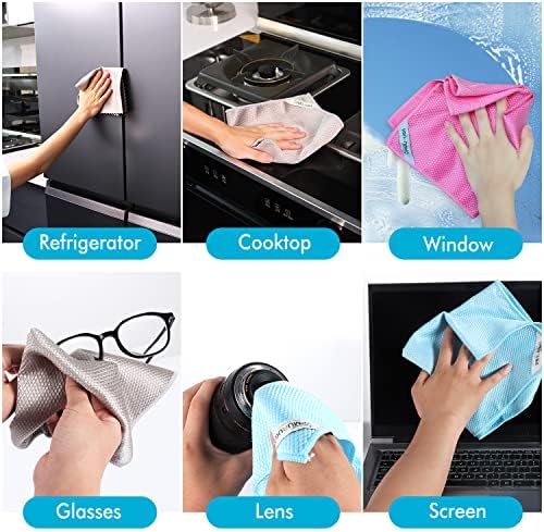 Easy Clean Streak Free Glass Cleaning Miracle Microfiber Cleaning Cloth - Image 5