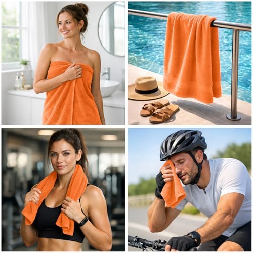 DAN RIVER 8 Piece Luxury Bath Towels - Image 3